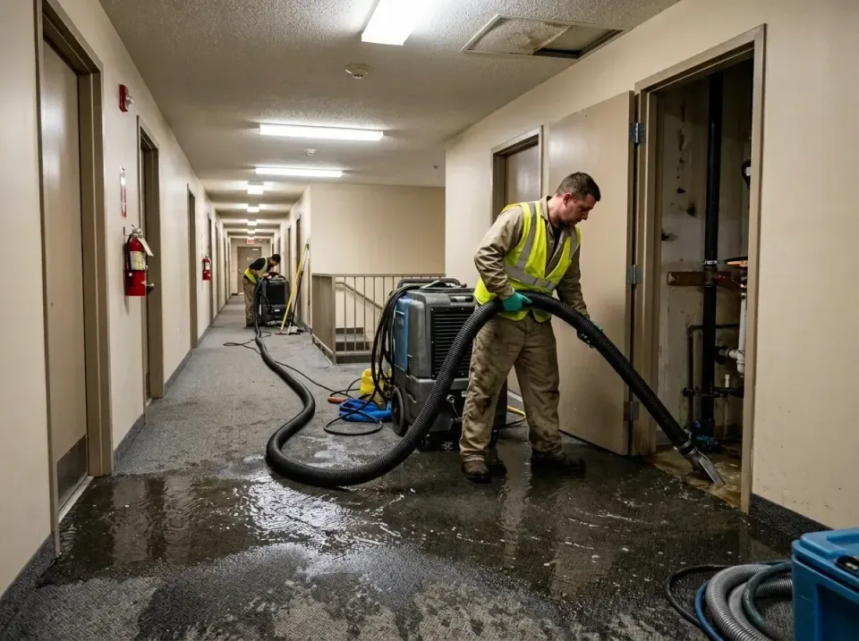 multi-unit-apartment-hallway-f-005 — frequently asked questions, Emergency Burst Pipe Water Extraction & Removal in Chevy Ch…
